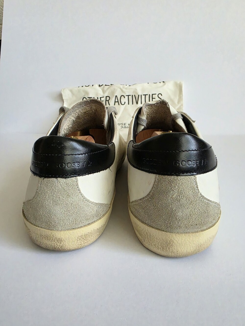 Golden Goose Superstar White & Black Leather Low Top Men’s Sneaker EU 41 - Picture 6 of 7